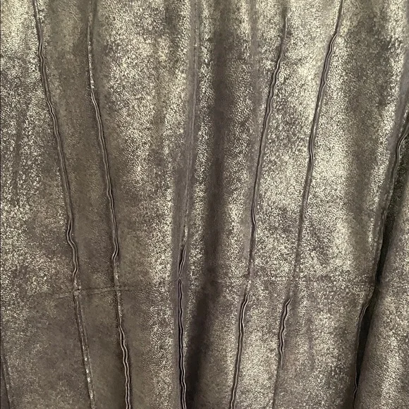 Pamela McCoy Leather Bronze Trench Coat - Picture 7 of 13